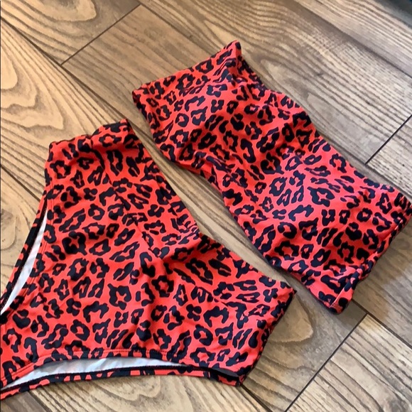 Pink Leopard Cheeky High Waist Bikini - Picture 3 of 7